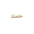 Rose cut champaign diamond double finger ring in 18k yellow gold