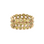 Tresor Collection - Rose Cut Organic Diamond Triple Row Ring Band in 18k Rose Gold