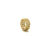 Rose cut organic diamond triple row ring band in 18k yellow gold