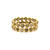 Tresor Collection - Rose Cut Organic Diamond Double Row Ring Band in 18k Gold