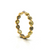 Tresor Collection - Rose Cut Organic Diamond Ring Band in 18k Yellow Gold