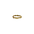 Rose cut organic diamond ring band in 18k yellow gold