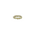 Rose cut organic diamond ring band in 18k yellow gold
