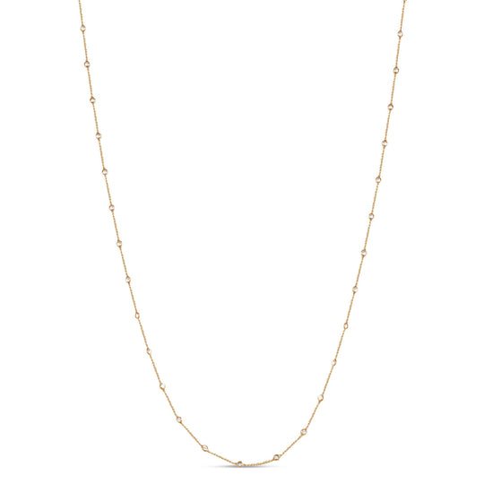 Diamond by the Yard Necklace in 18k Rose Gold