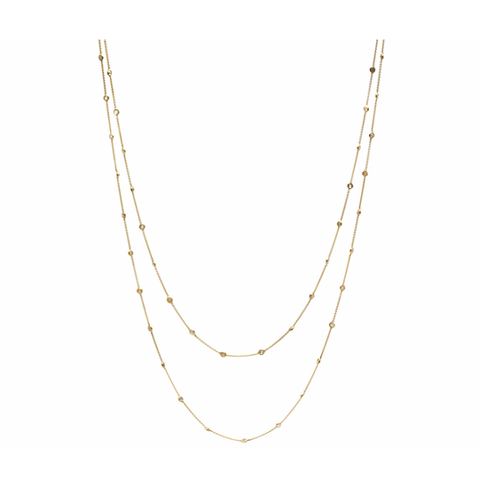 Diamond by the Yard Necklace in 18k Yellow Gold
