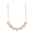 Organic Yellow Diamond with Pave Diamond Necklace in 18k Rose Gold