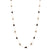 Organic Black and White Diamonds Slice Necklace In 18K Yellow Gold