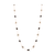 Tresor Collection - Organic Black and White Diamonds Slice Necklace In 18K Rose Gold