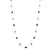 Organic Black and White Diamonds Slice Necklace In 18K Yellow Gold