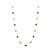 Tresor Collection - Organic Black and White Diamonds Slice Necklace In 18K Yellow Gold