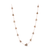 Organic White Diamonds Slice Necklace In 18K Gold