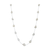 Organic White Diamonds Slice Necklace In 18K Gold