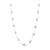 Tresor Collection - Organic White Diamonds Slice Necklace In 18K White Gold