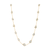 Organic White Diamonds Slice Necklace In 18K Gold
