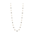Tresor Collection - Organic White & Black Diamond Slice Long Necklace in 18k Yellow Gold