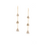 Organic Diamond Slice Earrings In 18K Yellow Gold