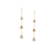 Tresor Collection - Organic White Diamond Slice Earrings In 18K Gold