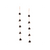 Organic Black Diamond Slice Earrings In 18K Rose Gold