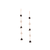 Tresor Collection - Organic Black & White Diamond Slice Earrings In 18K Rose Gold