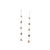 Tresor Collection - Organic Black & White Diamond Slice Earrings In 18K Yellow Gold