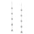 Tresor Collection - Organic White Diamond Slice Earrings In 18K White Gold