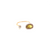 Organic Yellow Diamond with Pave Diamond Ring in 18k Rose Gold