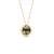 Organic Diamond Slice with Diamond Pave Pendant in 18k Yellow Gold