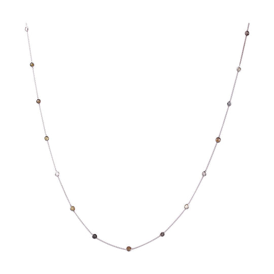Tresor Collection - Organic Color Diamond Necklace in 18K Yellow Gold