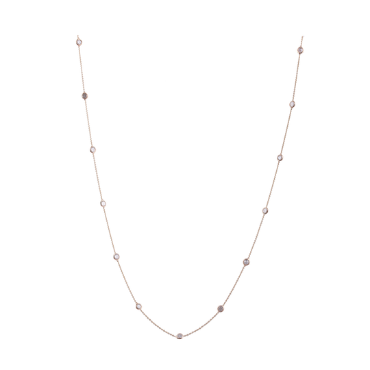 Organic Diamond Necklace in 18K Yellow Gold