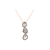 Organic Diamond Slice with Pave Diamond Pendant in 18k Rose Gold