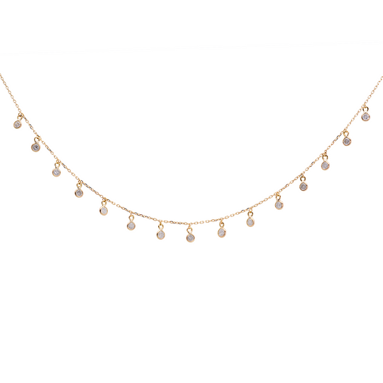 Tresor Collection - Organic Diamond Necklace in 18k YG