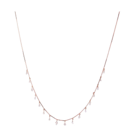 Tresor Collection - Organic Diamond Baroque Necklace in 18k Rose Gold