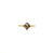 Diamond Squarae Cube Ring in 18k Yellow Gold