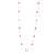 Tresor Collection - Blue Sapphire, Ruby & Diamond Slices Necklace in 18k Yellow Gold
