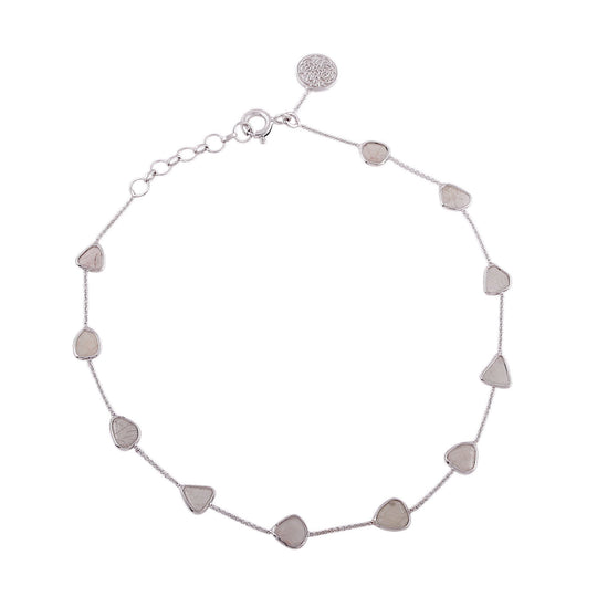 Tresor Collection - Diamond Slices Bracelet in 18k White Gold