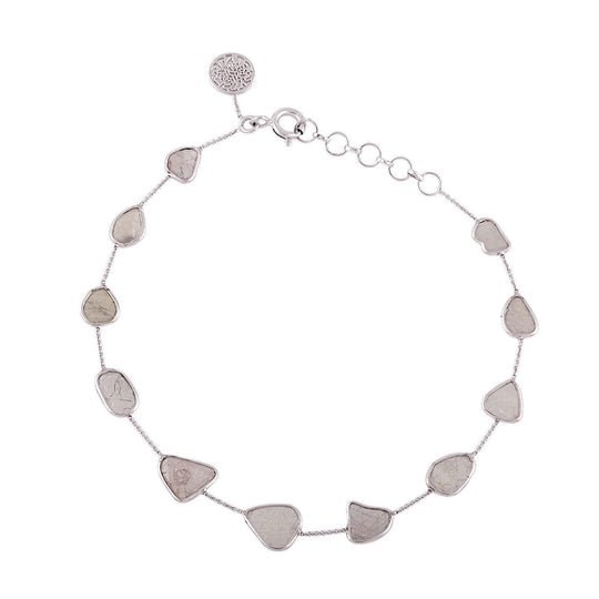 Tresor Collection - Diamond Slices Bracelet in 18k White Gold