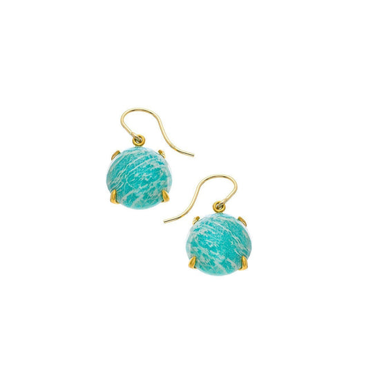 Heather Hawkins - Oversized Radiate Gemstone Drop Earrings