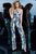 Jovani - 1194 Multicolored Sequined Halter Jumpsuit In Multi-Color