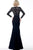 Jovani - 67755 Embellished Lace Long Sleeve Mermaid Dress In Black