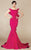 Off-Shoulder Ruffled Mermaid Gown N0145