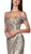 Cinderella Divine - KC872 Metallic Off Shoulder High Slit Gown In Gold