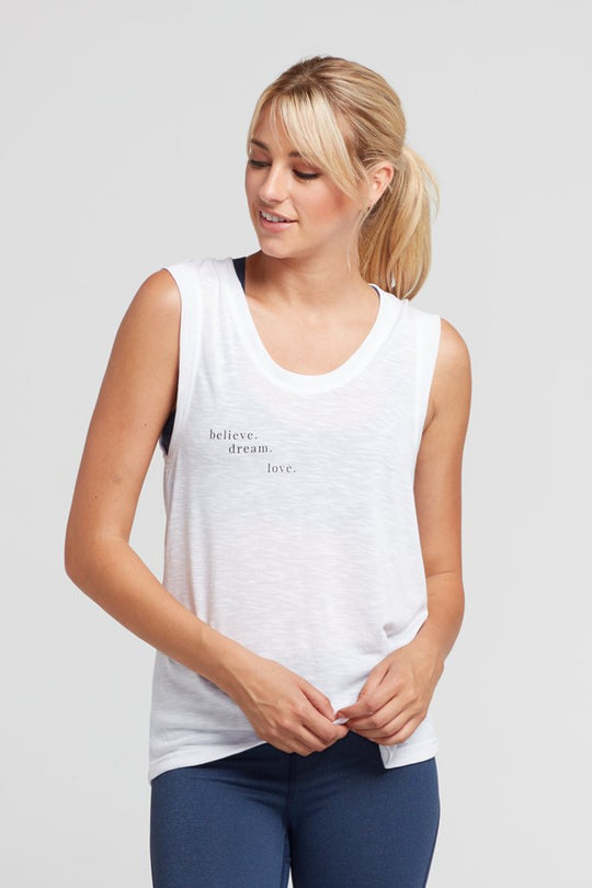 Believe. Dream. Love. Olivia Tank