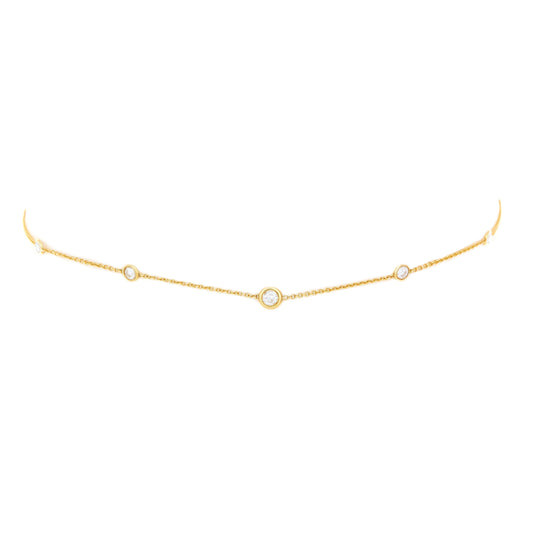 Logan Hollowell - 5 or 7 Diamond Orbit Bezel Choker