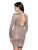 Black - B173 Long Sleeve High Neck Sheath Dress In Brown