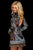 Sherri Hill - 53046 Embroidered Long Sleeve Short Sheath Dress In Blue and Multi-Color