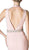 Cinderella Divine - Bead Accented Deep V-neck Trumpet Dress
