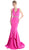Cinderella Divine - Bead Accented Deep V-neck Trumpet Dress