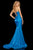 Sherri Hill - 52961 Strapless Mermaid Lace Up Evening Dress In Blue