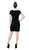 Betsey Johnson - FN04K39 Embellished Bateau Sheath Dress In Black