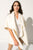 PENELOPE Manteau cascade ivoire en laine